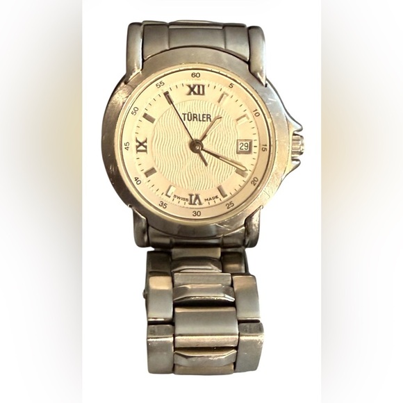 VINTAGE TURLER SWISS MADE WOMEN’S WATCH 30mm SAPPHIRE 100 M STAINLESS STEEL main image 5